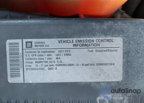 2011 Chevrolet Silverado 1500 Lt z USA, uszkodzony, nr VIN 1GCRKSE37BZ441722